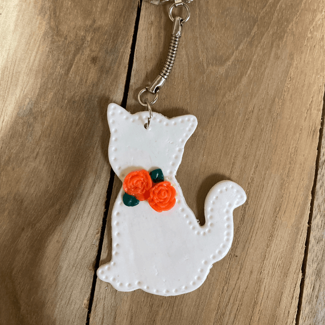 Porte Clefs Blanc